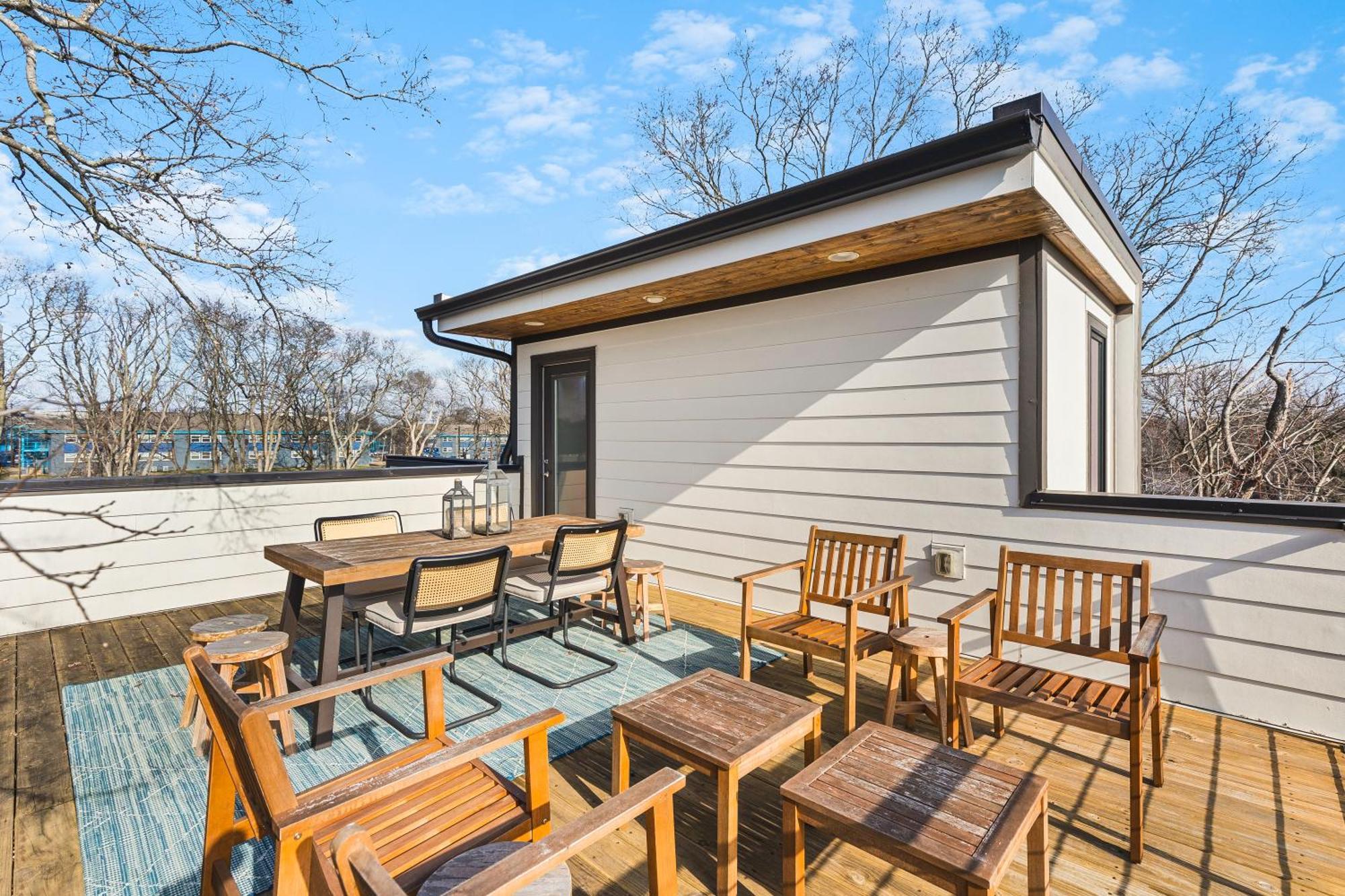 Modern Luxury Rooftop Deck, 3 Mi To Downtown ناشفيل المظهر الخارجي الصورة
